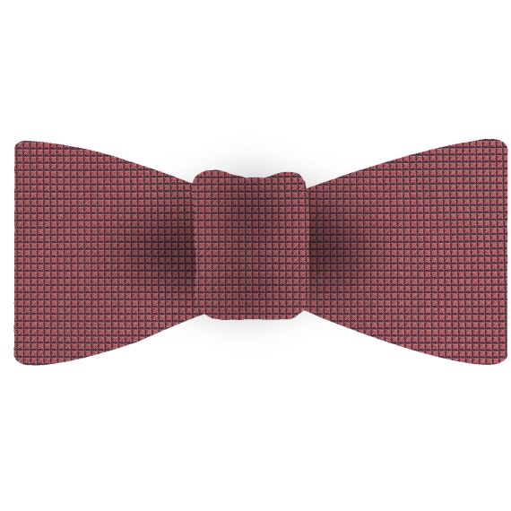 {[en]:Salmon Diamond Weave Silk Tie