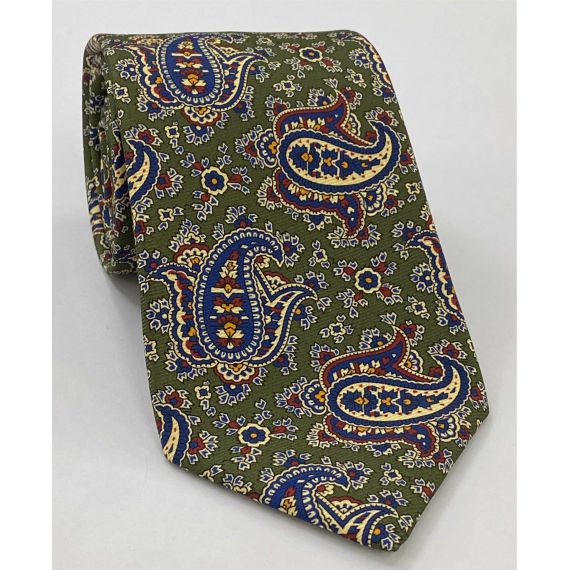 Macclesfield Modern Madder Printed Silk Tie MMPT-36