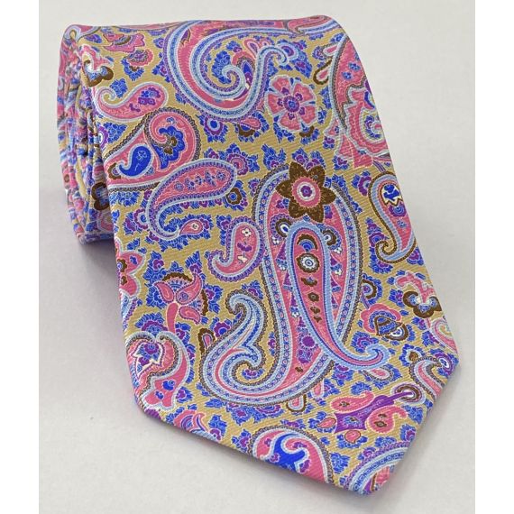 Macclesfield Modern Madder Printed Silk Tie MMPT-102