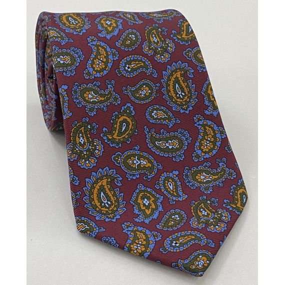 Macclesfield Modern Madder Printed Silk Tie MMPT-110