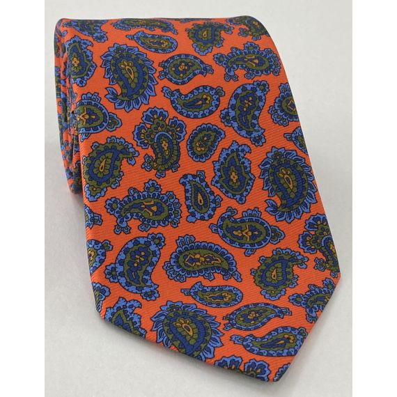 Macclesfield Modern Madder Printed Silk Tie MMPT-114