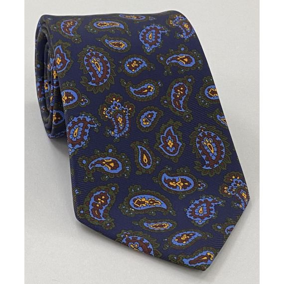 Macclesfield Modern Madder Printed Silk Tie MMPT-116