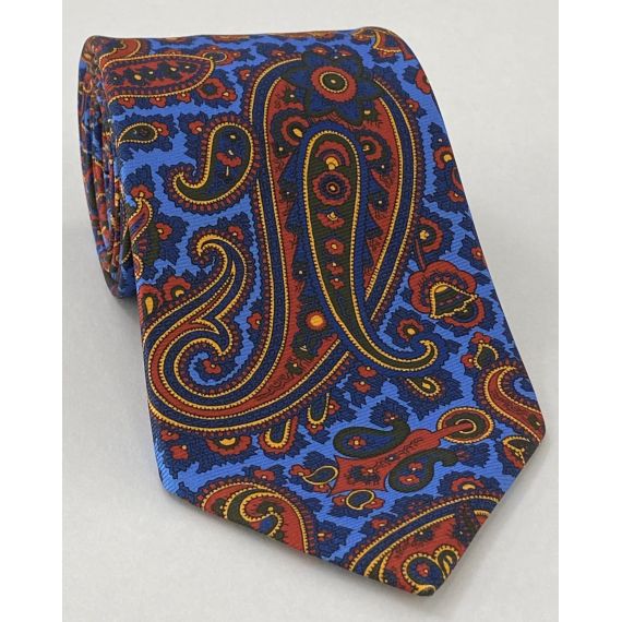 Macclesfield Modern Madder Printed Silk Tie MMPT-93