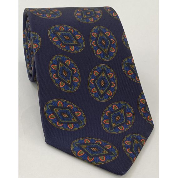 Macclesfield Modern Madder Printed Silk Tie MMPT-67