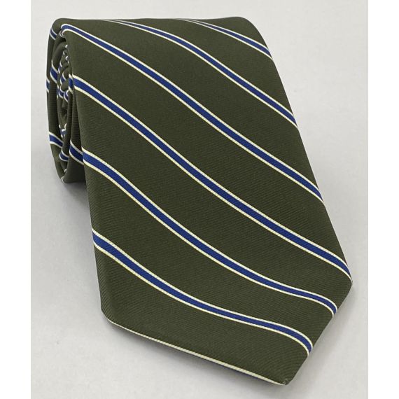 Modern Madder Print Stripe Silk Tie MMST-14