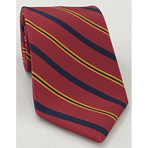 Modern Madder Print Stripe Silk Tie MMST-18