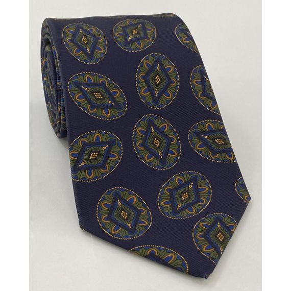 Macclesfield Printed Silk Tie MCT-745