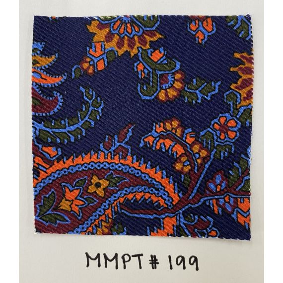 Macclesfield Modern Madder Printed Silk Tie MMPT-199