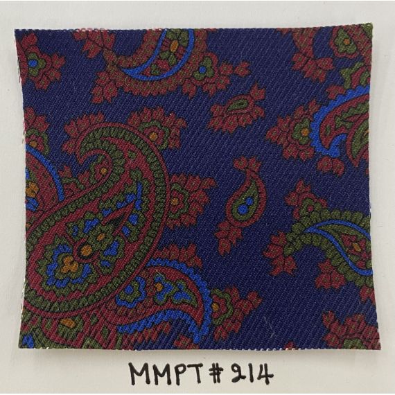 Macclesfield Modern Madder Printed Silk Tie MMPT-214