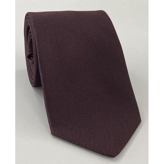 Burgundy Mulberrywood Weave Silk Tie MWT-13