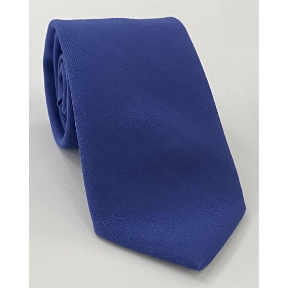 Dark Blue Solid Challis Wool Tie CHSOT-6