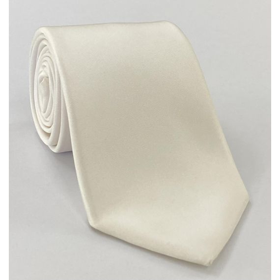 White Twill Silk Tie TWT-11