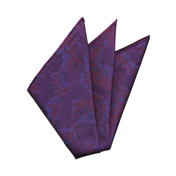 {[en]:Sangdao Printed Thai Silk Pocket Square